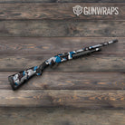 Shattered Blue Tiger Camo Shotgun Gun Skin Vinyl Wrap