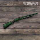 Shattered Elite Green Camo Shotgun Gun Skin Vinyl Wrap