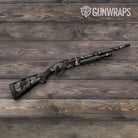 Shattered Militant Blue Camo Shotgun Gun Skin Vinyl Wrap