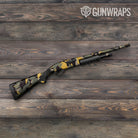 Shattered Militant Yellow Camo Shotgun Gun Skin Vinyl Wrap