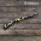 Shattered Yellow Tiger Camo Shotgun Gun Skin Vinyl Wrap