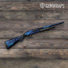 Stone Blue Ice Marble Shotgun Gun Skin Vinyl Wrap