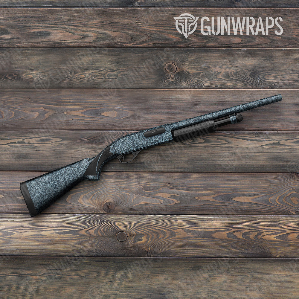 Stone Blue Pearl Granite Shotgun Gun Skin Vinyl Wrap