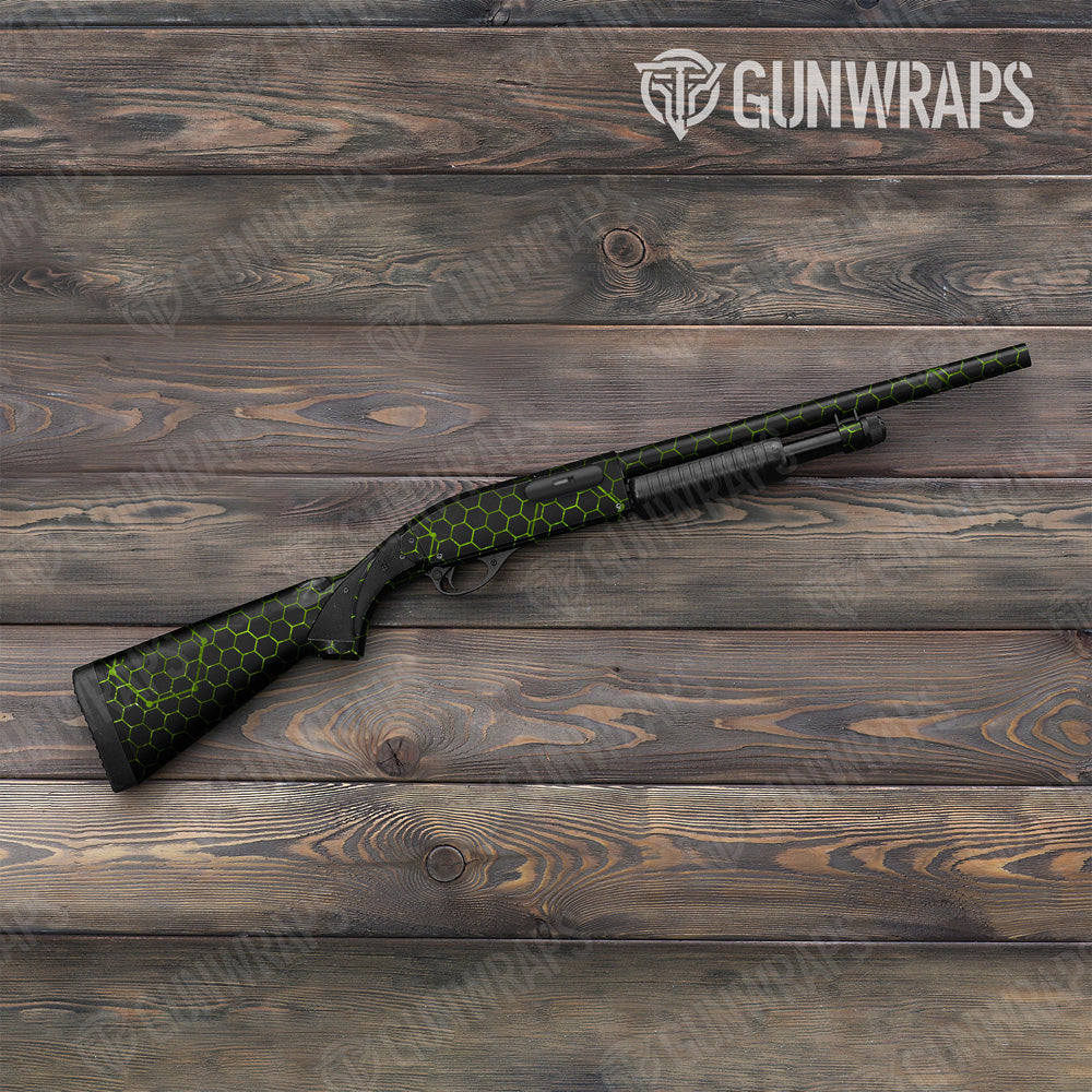 Vivid Hex Green Shotgun Gun Skin Vinyl Wrap