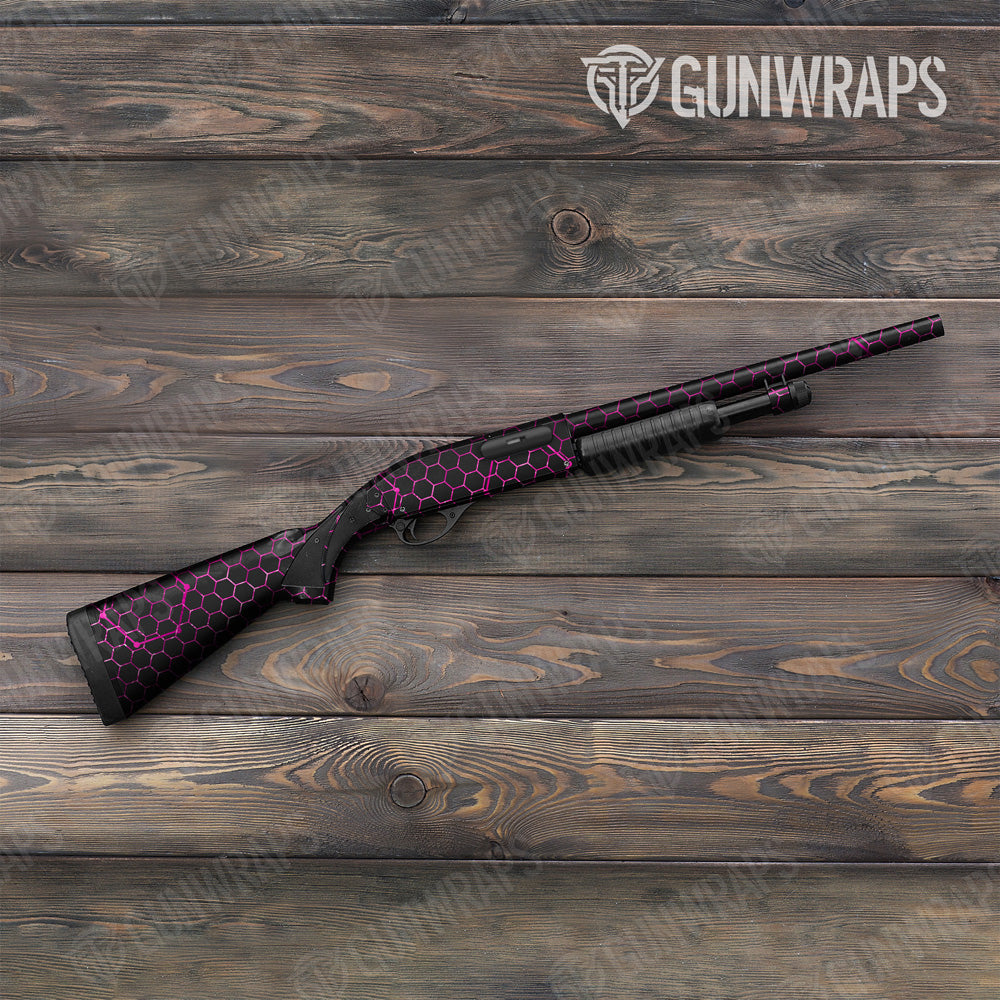 Vivid Hex Magenta Shotgun Gun Skin Vinyl Wrap