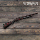 Vivid Hex Red Shotgun Gun Skin Vinyl Wrap