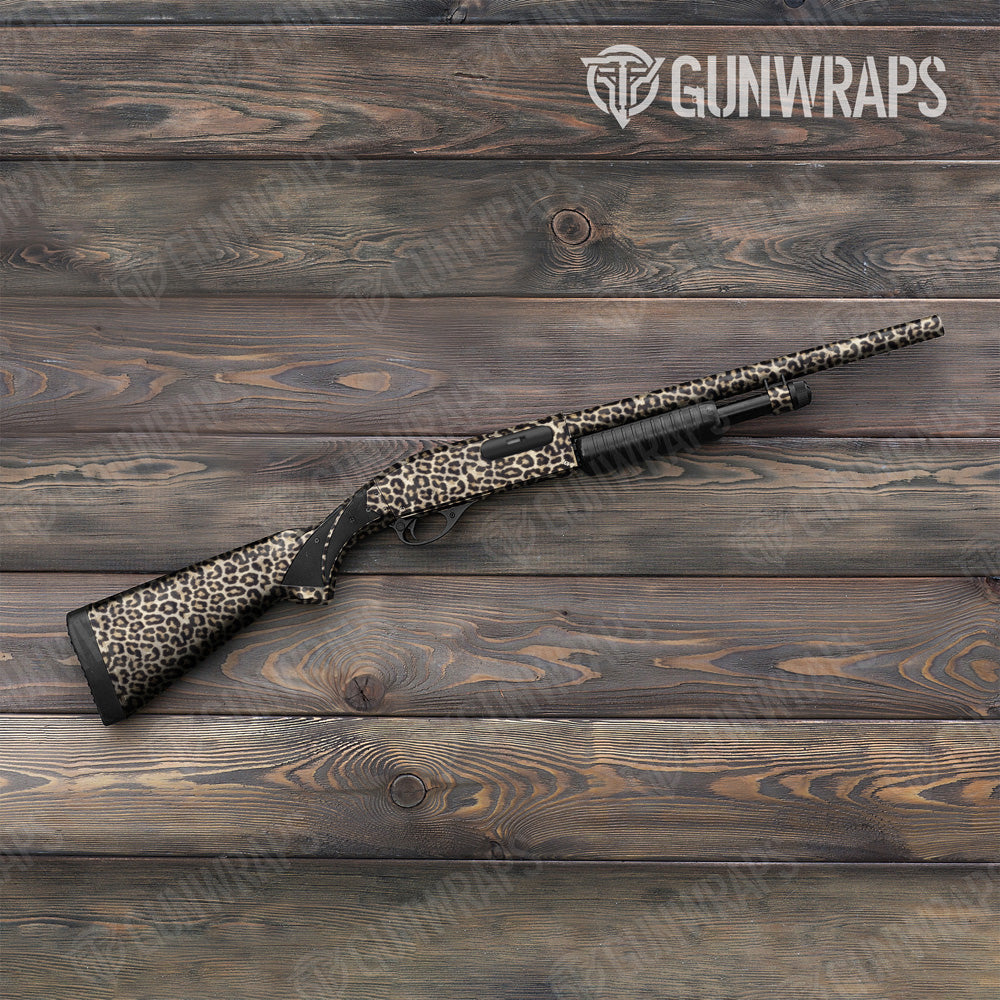 Animal Leopard Shotgun Gun Skin Vinyl Wrap