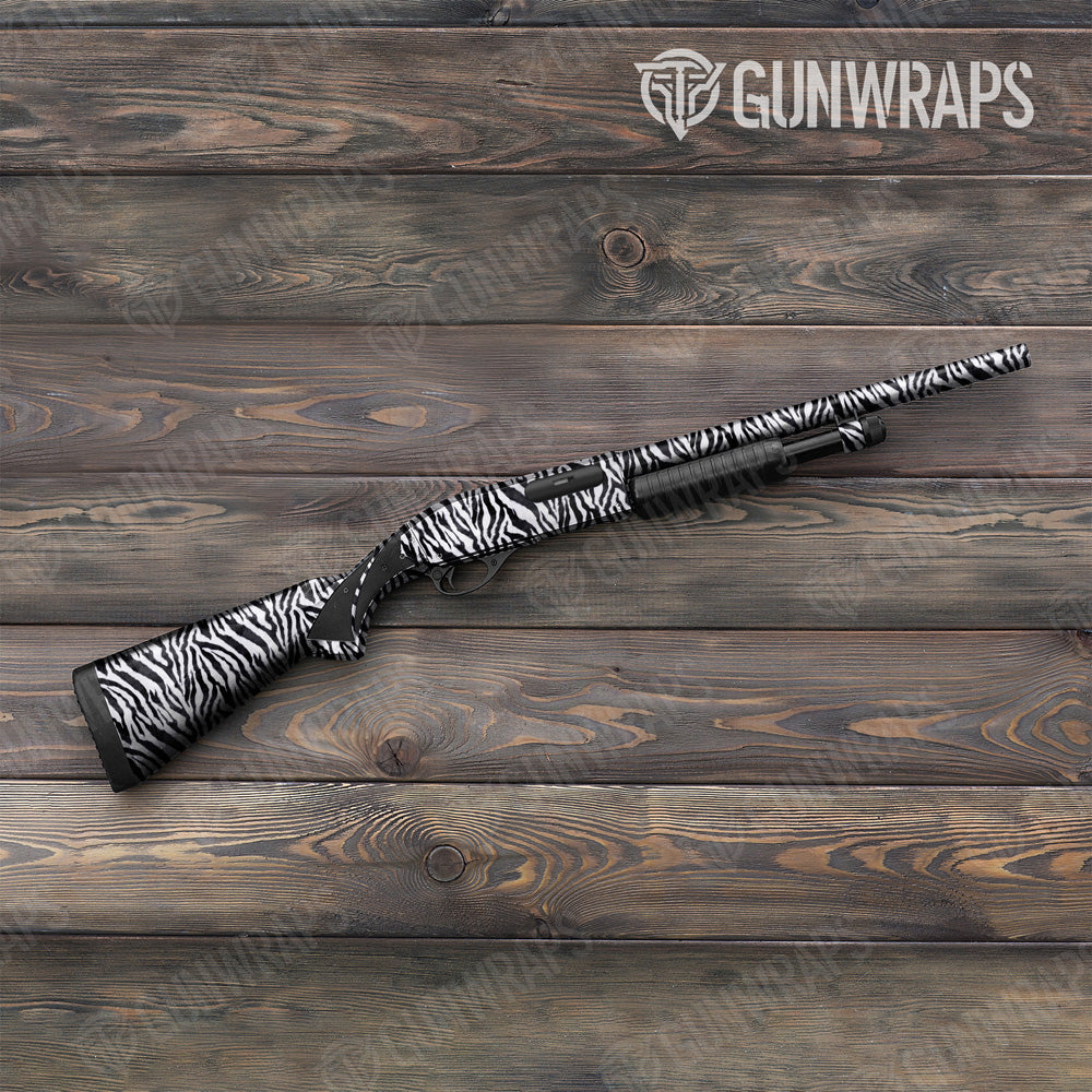 Animal Zebra Shotgun Gun Skin Vinyl Wrap