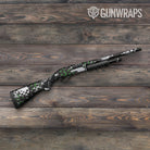 Broken Plaid Green Camo Shotgun Gun Skin Vinyl Wrap