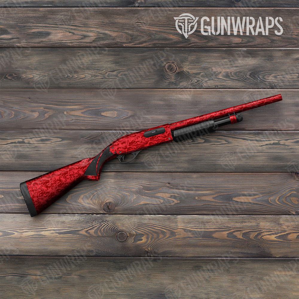 Classic Elite Red Camo Shotgun Gun Skin Vinyl Wrap