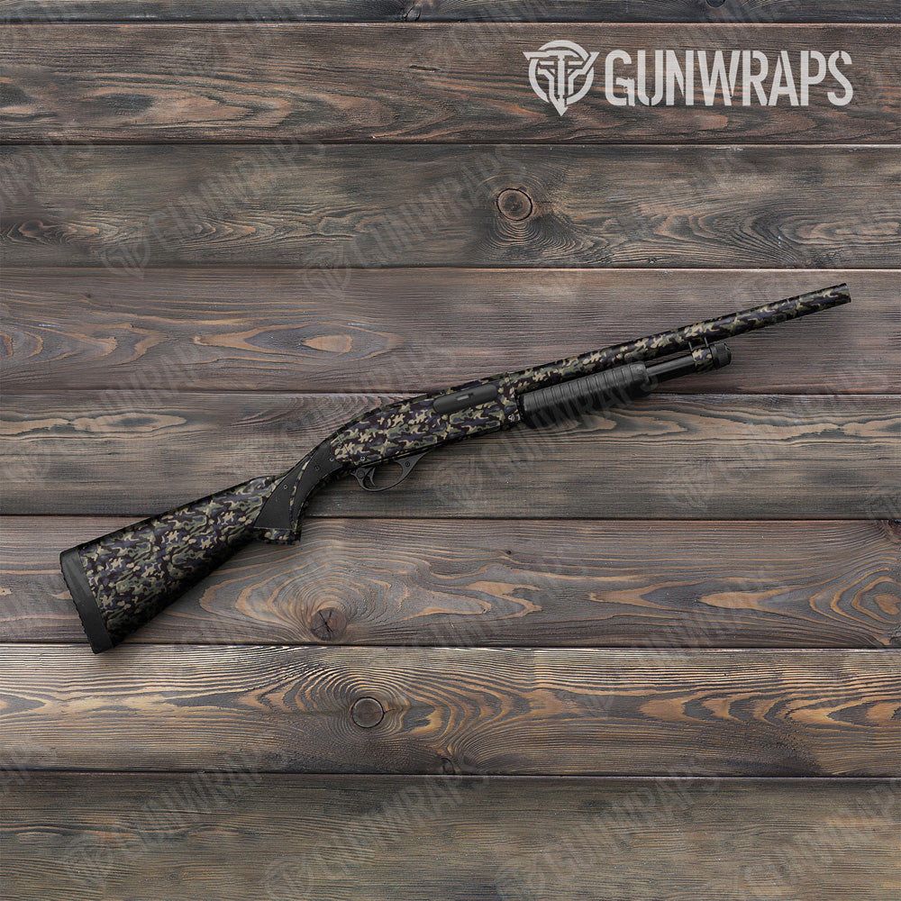 Classic Militant Blue Camo Shotgun Gun Skin Vinyl Wrap