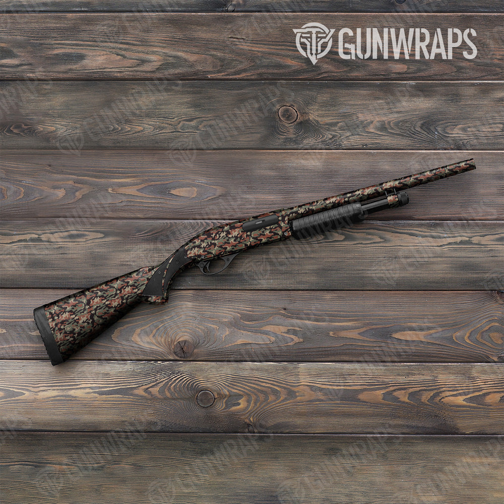 Classic Militant Copper Camo Shotgun Gun Skin Vinyl Wrap