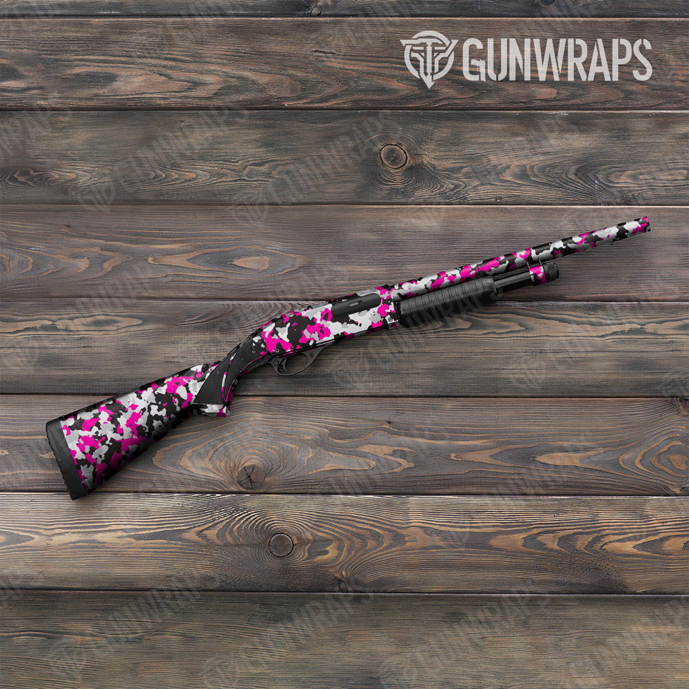 Cumulus Magenta Tiger Camo Shotgun Gun Skin Vinyl Wrap