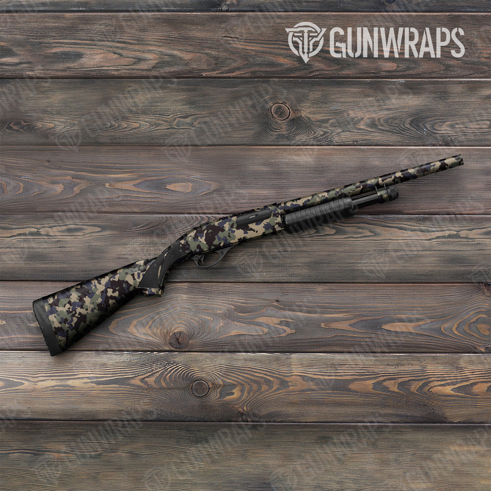 Cumulus Militant Blue Camo Shotgun Gun Skin Vinyl Wrap