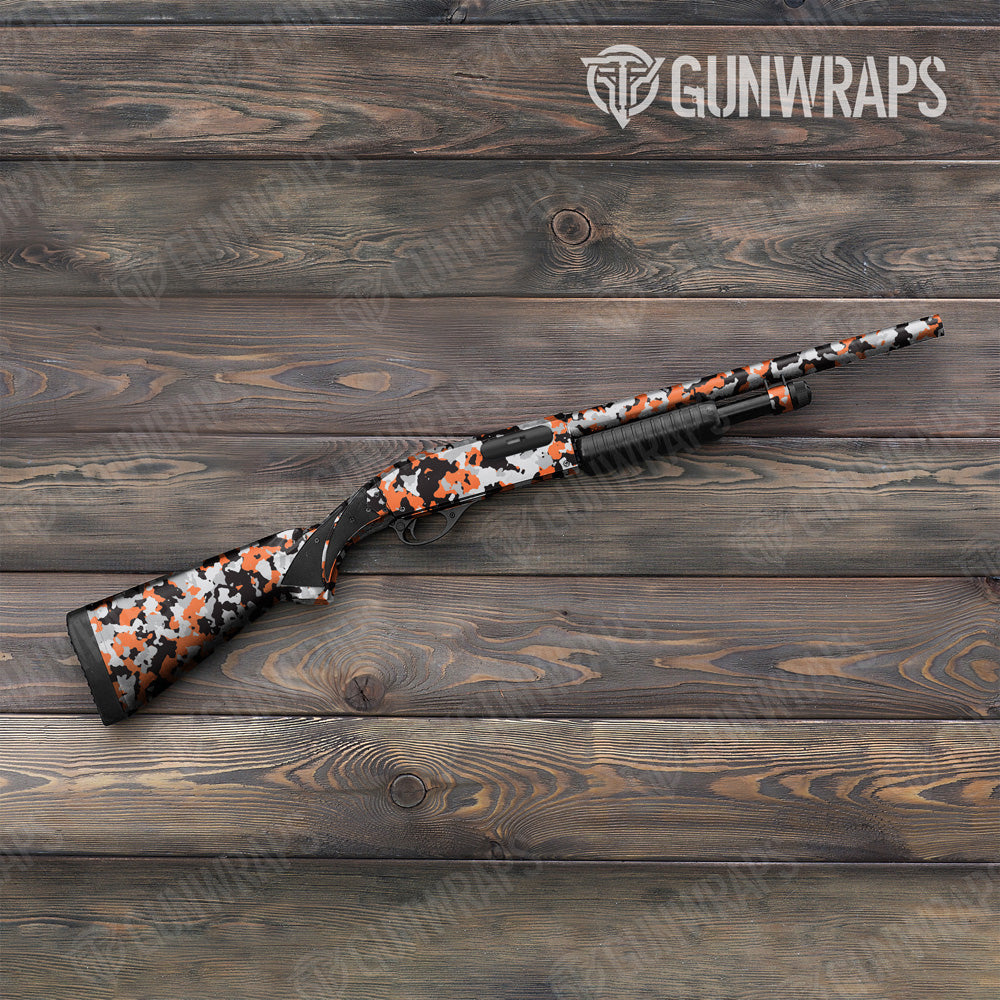 Cumulus Orange Tiger Camo Shotgun Gun Skin Vinyl Wrap