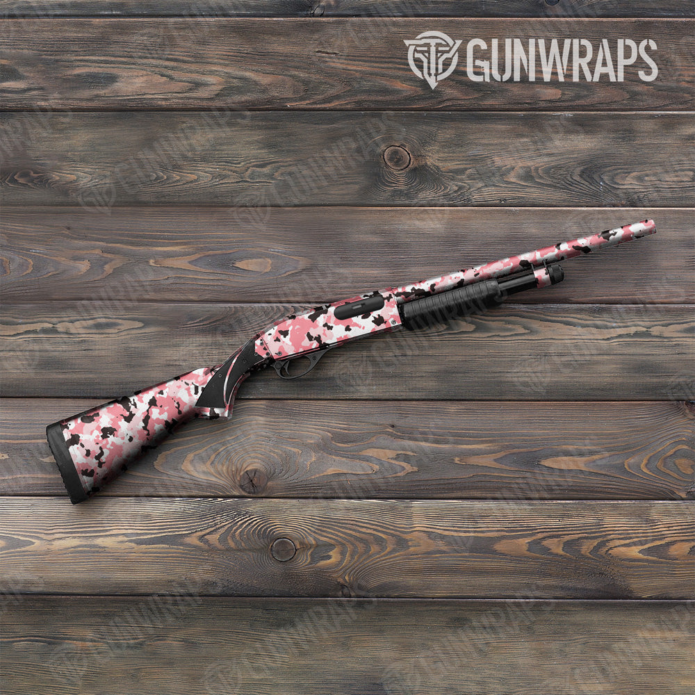 Cumulus Pink Camo Shotgun Gun Skin Vinyl Wrap