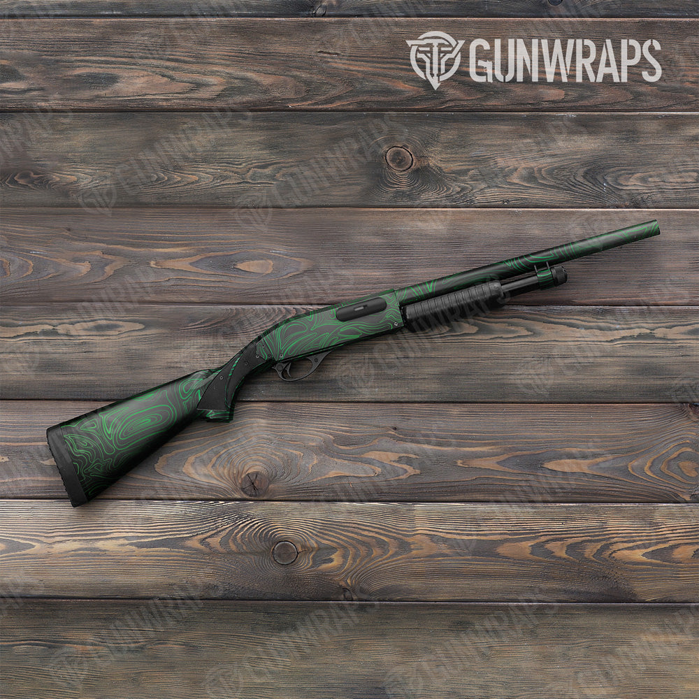 Damascus Green Shotgun Gun Skin Vinyl Wrap