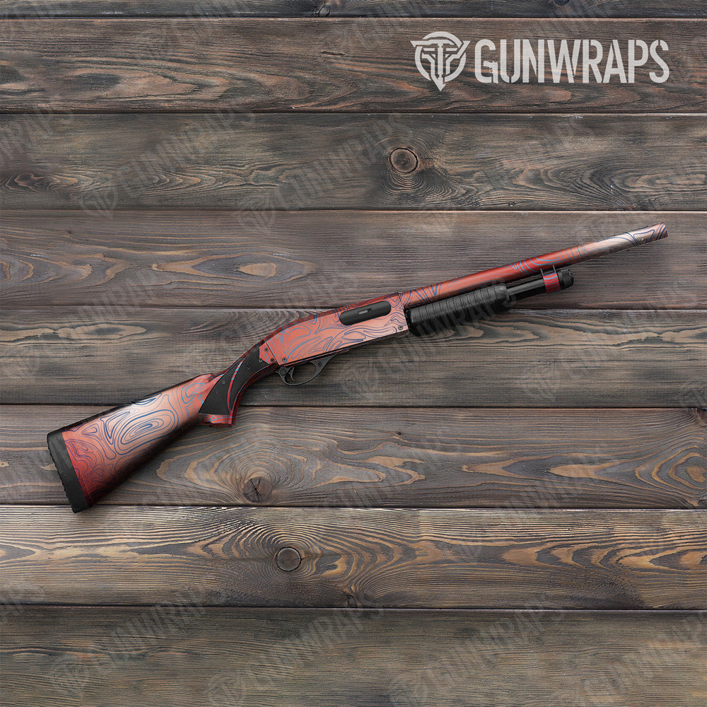 Damascus Patriot Shotgun Gun Skin Vinyl Wrap