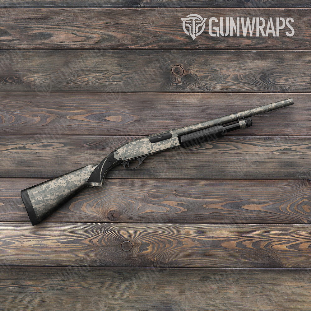 Digital Army Camo Shotgun Gun Skin Vinyl Wrap