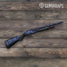 Erratic Blue Midnight Camo Shotgun Gun Skin Vinyl Wrap