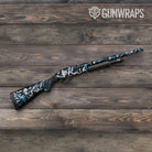 Erratic Blue Tiger Camo Shotgun Gun Skin Vinyl Wrap