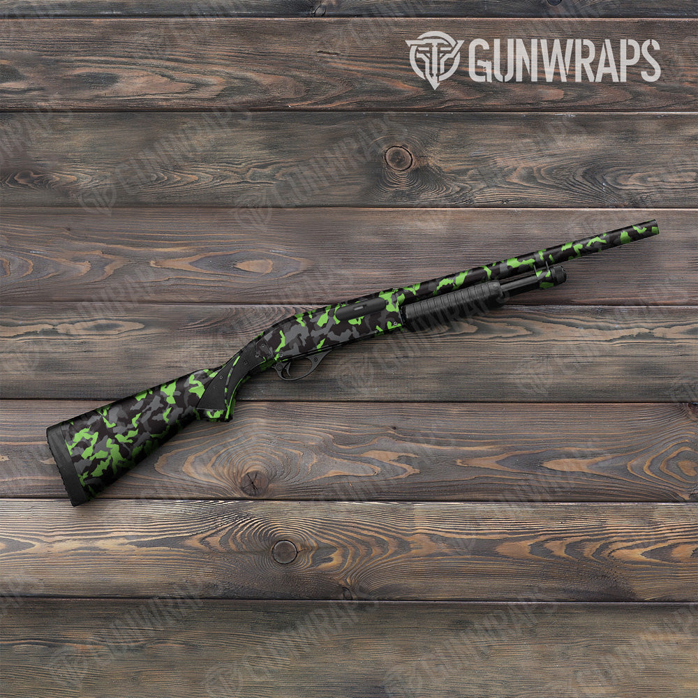 Erratic Metro Green Camo Shotgun Gun Skin Vinyl Wrap