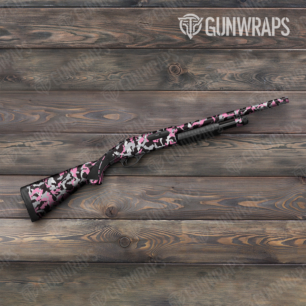 Erratic Pink Tiger Camo Shotgun Gun Skin Vinyl Wrap