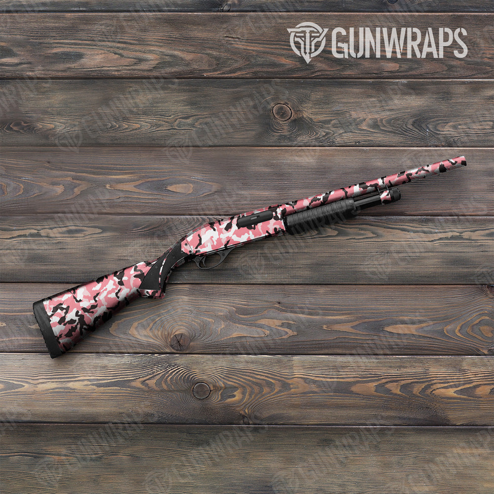 Erratic Pink Camo Shotgun Gun Skin Vinyl Wrap