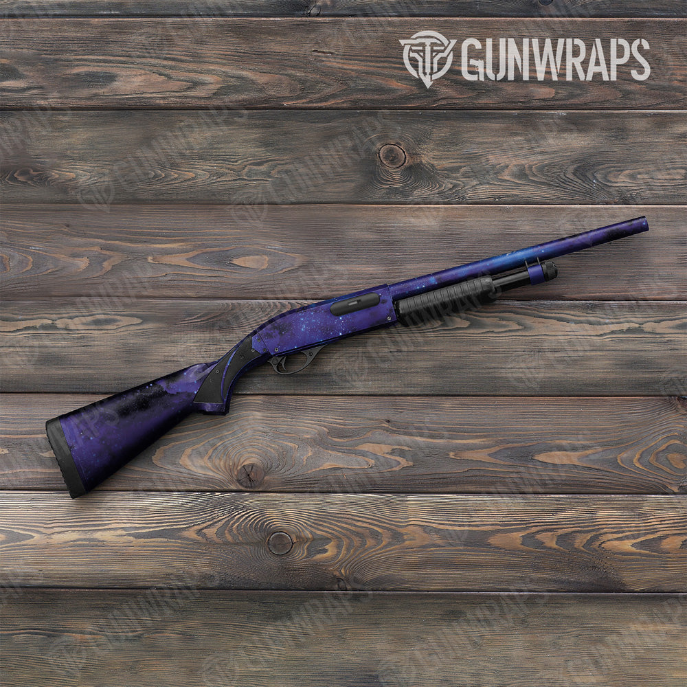 Galaxy Blue Shotgun Gun Skin Vinyl Wrap