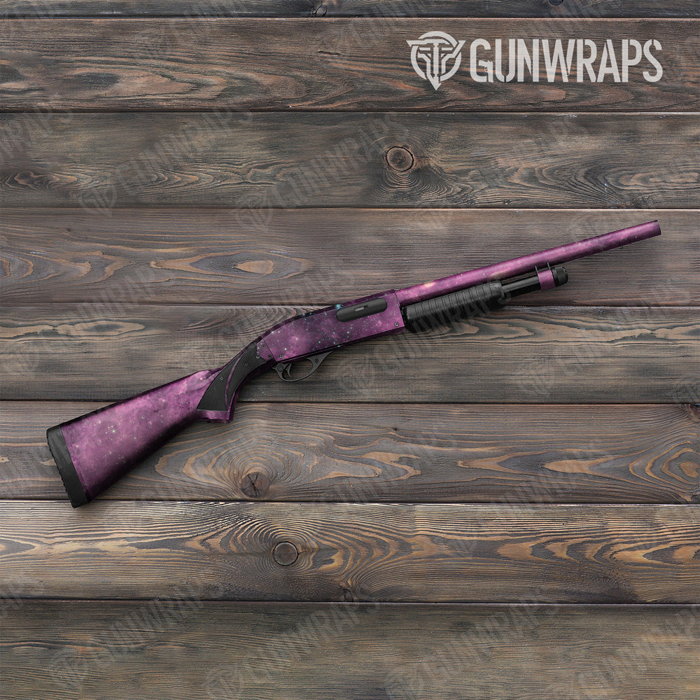 Galaxy Purple Nebula Shotgun Gun Skin Vinyl Wrap