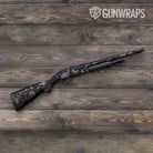 Hex DNA Blue Shotgun Gun Skin Vinyl Wrap