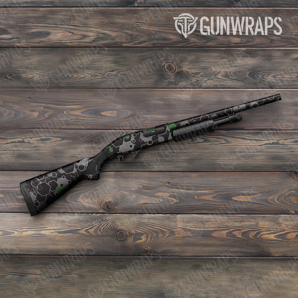 Hex DNA Green Shotgun Gun Skin Vinyl Wrap