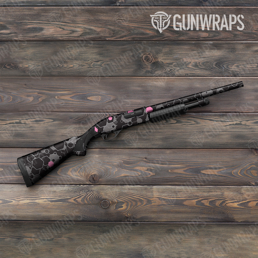 Hex DNA Pink Shotgun Gun Skin Vinyl Wrap