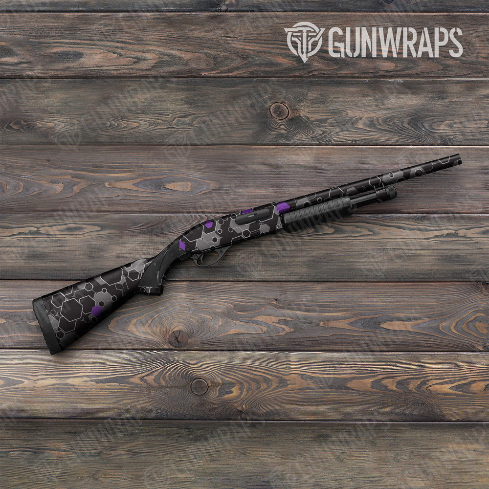 Hex DNA Purple Shotgun Gun Skin Vinyl Wrap