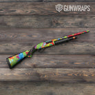 Paint Splatter Green Shotgun Gun Skin Vinyl Wrap