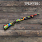 Paint Splatter Lime Shotgun Gun Skin Vinyl Wrap