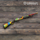 Paint Splatter Yellow Shotgun Gun Skin Vinyl Wrap