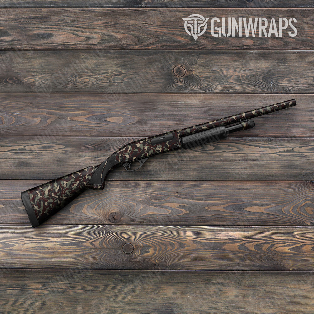 Ragged Militant Blood Camo Shotgun Gun Skin Vinyl Wrap