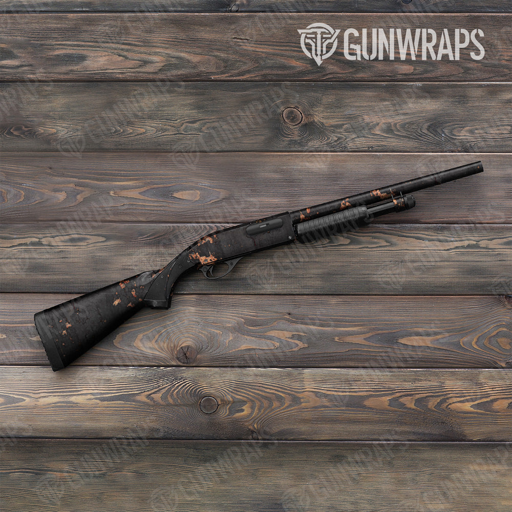 Rust 3D Black Shotgun Gun Skin Vinyl Wrap