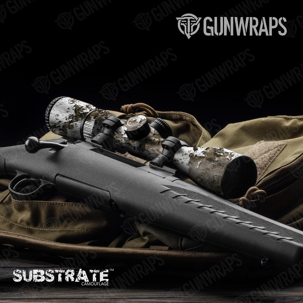 Scope Substrate Snowfall Camo Gear Skin Vinyl Wrap Film