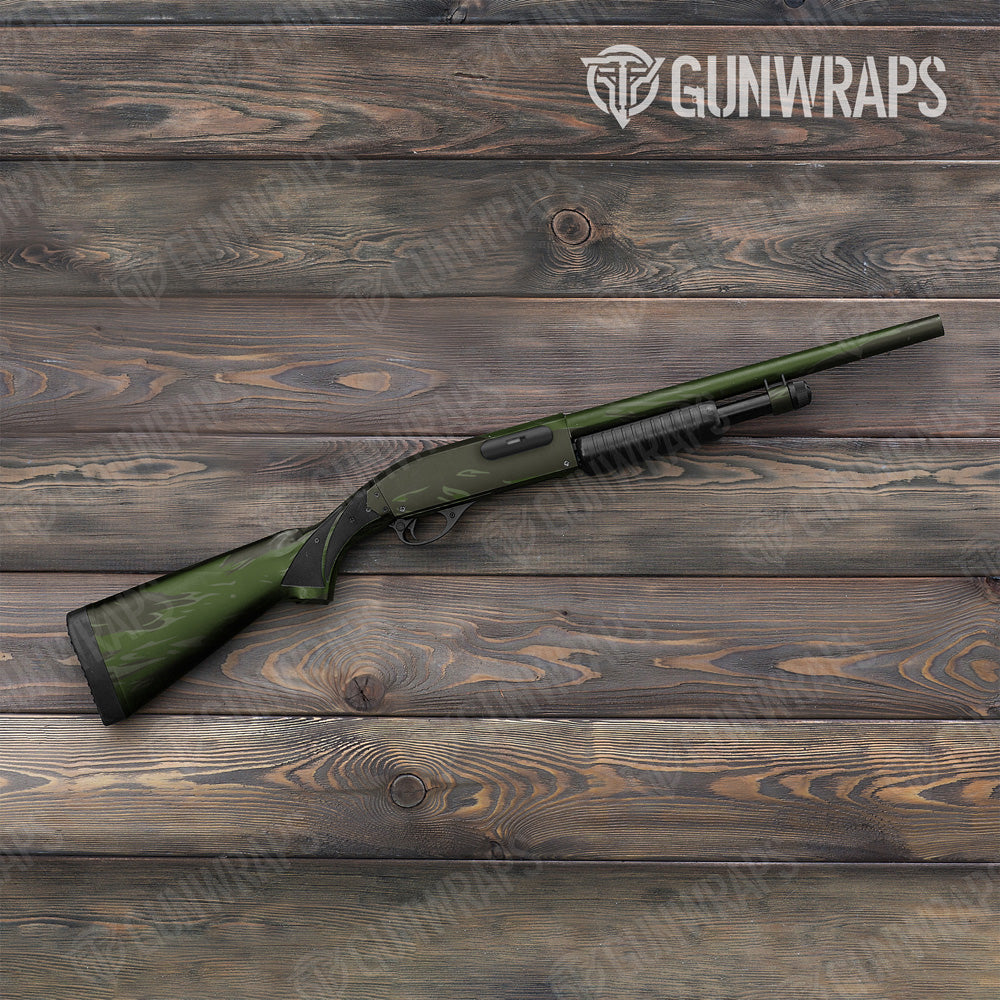 Shredded Army Dark Green Camo Shotgun Gun Skin Vinyl Wrap