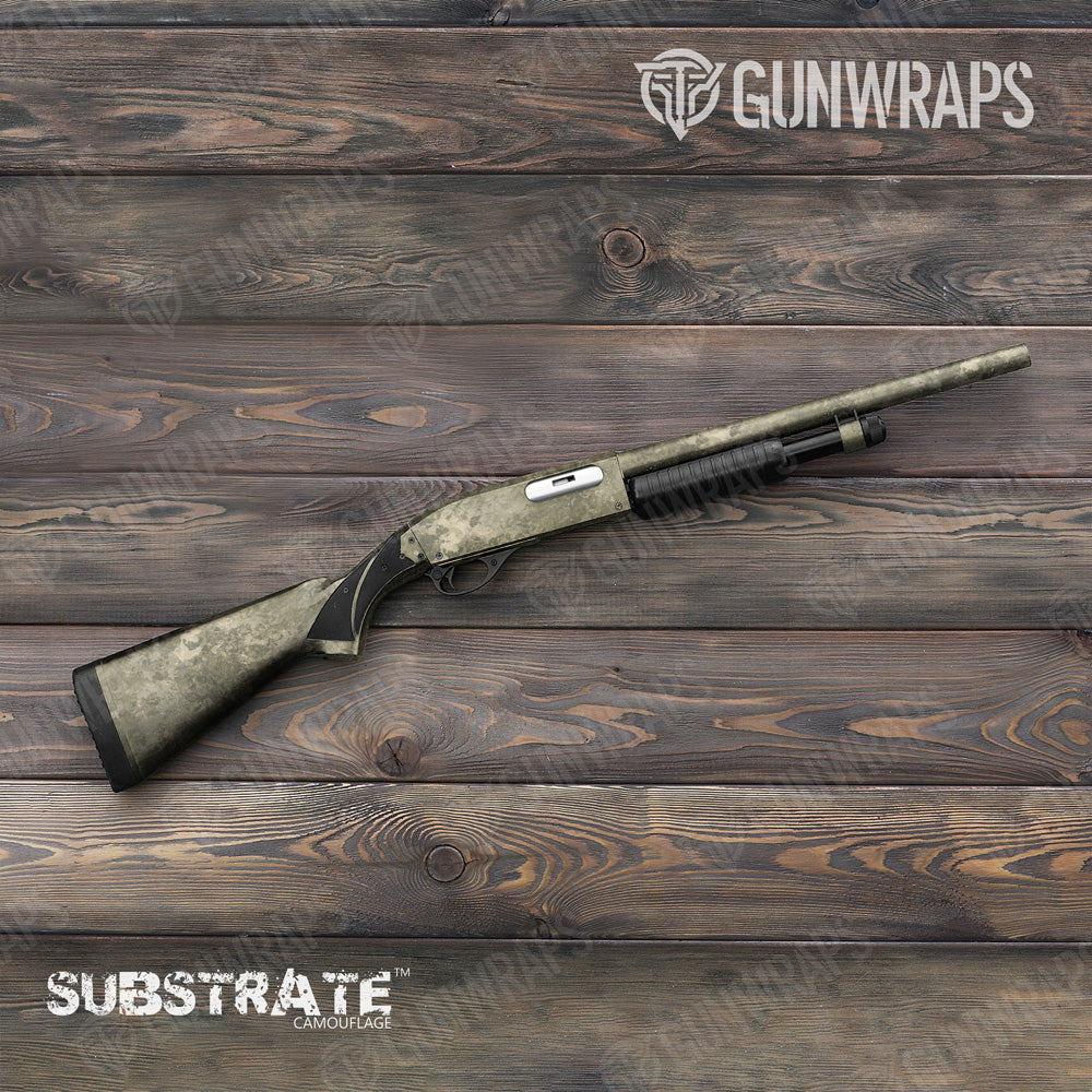 Shotgun Substrate Sandstone Camo Gun Skin Vinyl Wrap Film