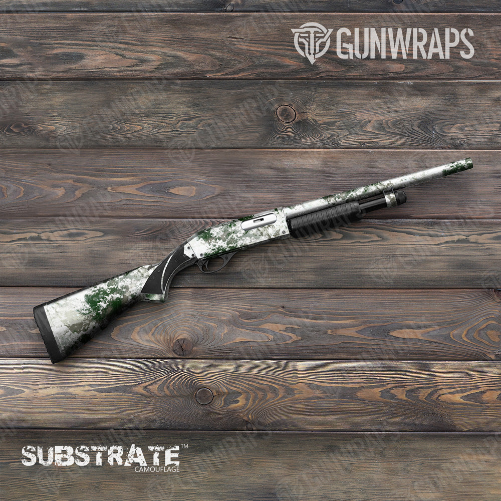 Shotgun Substrate Snow Spruce Camo Gun Skin Vinyl Wrap Film