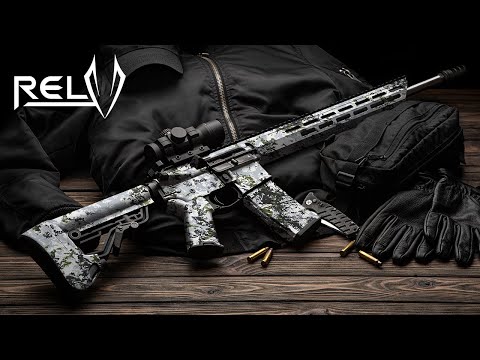 AR 15 RELV Harvester Camo Gun Skin Vinyl Wrap Film